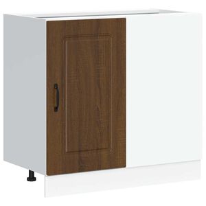 vidaXL Mueble bajo de cocina Kalmar madera ingenier&iacute;a de roble marr&oacute;n
