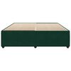 vidaXL Estructura cama sin colch&oacute;n terciopelo verde oscuro 200x200 cm