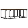 vidaXL Mesa de centro madera ingenier&iacute;a roble ahumado 100x50x35,5 cm
