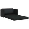 vidaXL Sof&aacute; cama 110cm Negro Cuero artificial