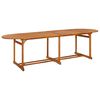 vidaXL Set comedor de jardín 13piezas madera maciza acacia 280x90x75cm