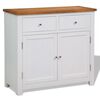 vidaXL Aparador de madera de roble 90x33,5x83 cm