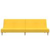 vidaXL Sof&aacute; cama de 2 plazas tela amarillo