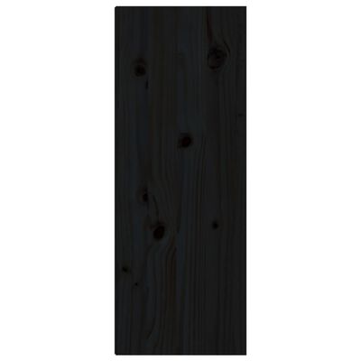 vidaXL Armario de pared de madera maciza de pino negro 30x30x80 cm