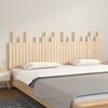 vidaXL Cabecero de cama de pared madera maciza de pino 204x3x80 cm