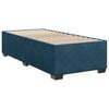 vidaXL Cama box spring con colch&oacute;n terciopelo azul 100x200 cm