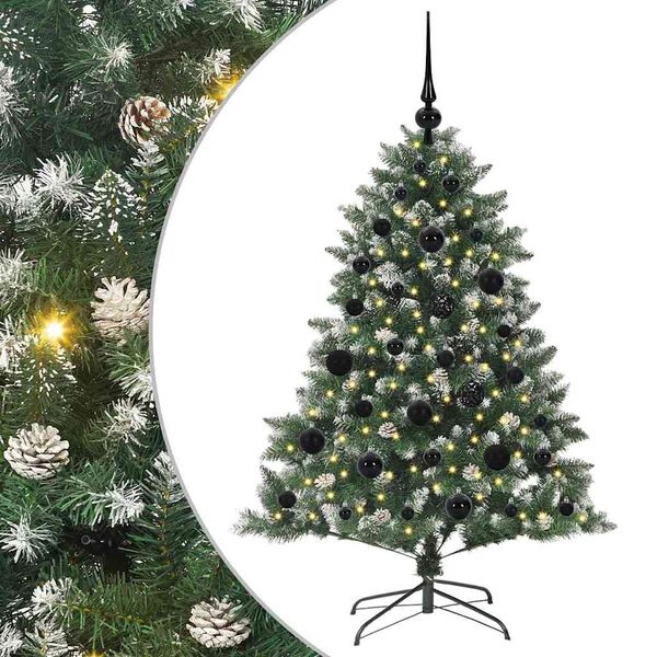 vidaXL Árbol de Navidad artificial con 150 LED Verde 85 x 85 x 120 cm