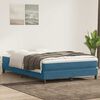 vidaXL Cama box spring con colch&oacute;n terciopelo azul oscuro 140x210 cm