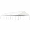 vidaXL Cenador con techo polietileno blanco 20,07x5,88x3,75 m
