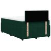 vidaXL Cama box spring con colch&oacute;n terciopelo verde oscuro 120x190 cm