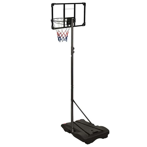 vidaXL Canasta de baloncesto policarbonato transparente 216-250 cm