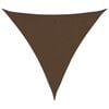 vidaXL Toldo de vela marr&oacute;n HDPE 160 g/m&sup2; 3x3x3 m