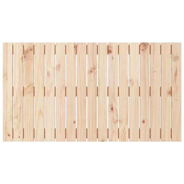 vidaXL Cabecero de cama de pared madera maciza de pino 108x3x60 cm