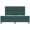 vidaXL Cama tipo Box Spring Verde oscuro 180 x 200 cm Terciopelo