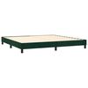 vidaXL Estructura Estructura de cama con somier terciopelo verde oscuro 200x200 cm