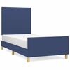 vidaXL Estructura de cama sin colch&oacute;n tela azul 80x200 cm