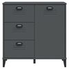 vidaXL Aparador VIKEN madera de ingeniería gris antracita 80x40x80 cm