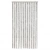 vidaXL Cortina antimoscas chenilla gris claro y blanco 100x230 cm