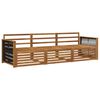 vidaXL Conjunto de sof&aacute;s de exterior 3 pcs Natural