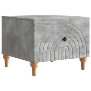 vidaXL Mesa de Caf&eacute; Gris Hormig&oacute;n 49 x 50 x 40 cm Madera de Ingenier&iacute;a