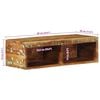 vidaXL Mueble de TV de pared madera maciza reciclada 60x30x19 cm