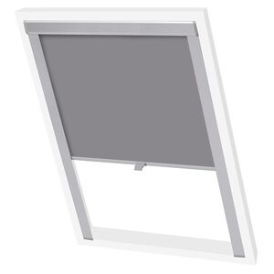 vidaXL Persiana opaca enrollable gris 102 GGL y GGU