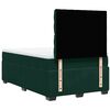 vidaXL Cama box spring con colch&oacute;n terciopelo verde oscuro 120x190 cm