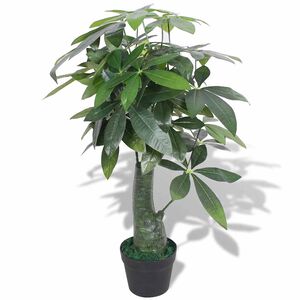 vidaXL &Aacute;rbol de la fortuna artificial con macetero 85 cm verde