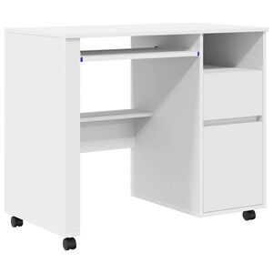 vidaXL Escritorio con Ruedas Madera de ingenier&iacute;a 91 x 50 x 77 cm