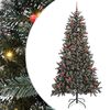 vidaXL &Aacute;rbol de Navidad artificial Verde 210 cm PVC, Pl&aacute;stico y Acero