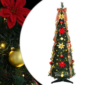 vidaXL Árbol de Navidad artificial con 50 LED Verde 120 cm PVC