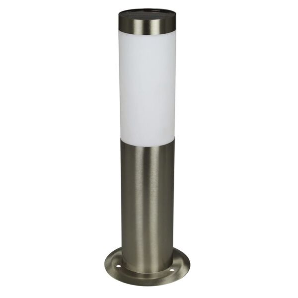 Luxform Bolardo solar LED de jard&iacute;n Idaho color plateado 39135