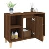 vidaXL Armario de lavabo madera contrachapada roble marrón 80x33x60 cm