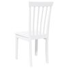vidaXL Sillas de comedor 2 unidades madera maciza de caucho blanco