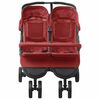 vidaXL Carrito para gemelos de acero rojo