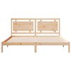 vidaXL Cama extralarga sin colch&oacute;n madera maciza 200x210 cm