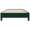 vidaXL Estructura cama sin colch&oacute;n terciopelo verde oscuro 100x210cm
