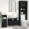vidaXL Gabinete de Lavabo para Ba&ntilde;o Roble negro 80 x 30 x 60 cm