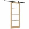 vidaXL Puerta Corredera Natural 93 x 232 cm