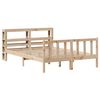 vidaXL Estructura de cama sin colch&oacute;n madera de pino blanca 140x200 cm