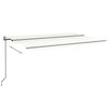 vidaXL Toldo retr&aacute;ctil autom&aacute;tico crema 500x300 cm