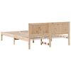 vidaXL Estructura de cama Marr&oacute;n 160 x 200 cm Madera maciza de Pino