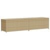 vidaXL Caja de almacenaje de jard&iacute;n rat&aacute;n sint&eacute;tico beige mezcla 469L
