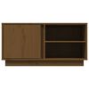 vidaXL Mueble de TV madera maciza de pino marrón miel 80x35x40,5 cm