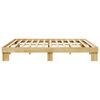 vidaXL Estructura de cama sin colch&oacute;n 180x200 cm madera maciza de roble