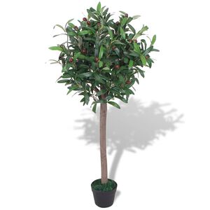 vidaXL &Aacute;rbol de laurel artificial con macetero verde 120 cm