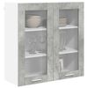 vidaXL Mueble colgante con puerta Gris Concreto 80 x 31 x 80 cm