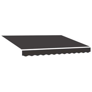 vidaXL Tela de repuesto para toldo gris 300x250 cm poli&eacute;ster