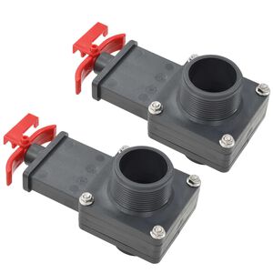 vidaXL V&aacute;lvula para piscina 2 unidades 1,5"