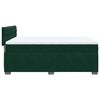 vidaXL Cama box spring con colch&oacute;n terciopelo verde oscuro 140x190 cm